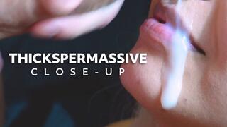 Close-up: Slow Blowjob on my Thick Dick