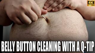 Belly Button Cleaning With A Q-Tip - 4k UHD 2160p - KingMarti