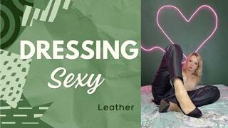 sexy leather dressing