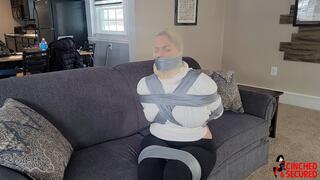 Ava Minx - Sweater Bound Babe Taped, Gagged and Trapped in Nylon Bag!! (MP4 Format)
