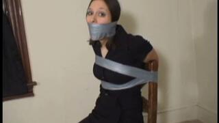 iPhone Format Long Legged Girl Taped Up and Gagged iPhone Format