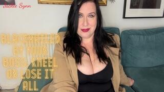 Blackmailed by Your Boss: Kneel or Lose It All 4K