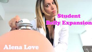 Alena Student Belly Expansion Suprise With Pregnancy Discovery Ending[HD]