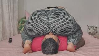 These farts in leggings on her face are so spectacular, my ass releasing these perfect, long gas waves