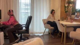 office farts, Sarah and Angie