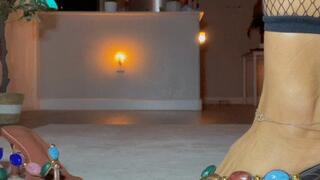 JOI As I Show Off My New Flip Flop Heels