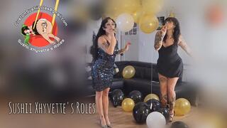 Balloon Drop New Years Eve Popping With Sushii Xhyvette & Mia Hope - 4K