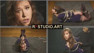 Patty in Ropes - Strict Hogtie, Ballgag Harness and Embarrassing Nosehook (UHD 4K MP4)