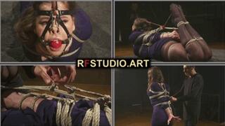 Patty in Ropes - Strict Hogtie, Ballgag Harness and Embarrassing Nosehook (FULL HD MP4)