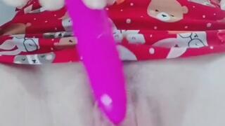 Gozando com meu vibrador rosa