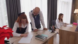 Dirty Professor Owned Both Our Holes In The Empty Classroom