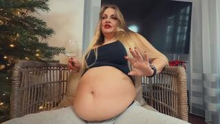 Christmas stuffed belly MOV