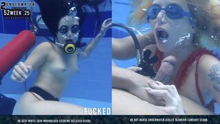 52 WEEK COMPILATION underwater nurse cumshot Ashlee Rose scuba relaxed Moonblack