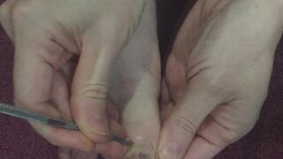 PEDICURE RIGHT FOOT SALON AT HOME