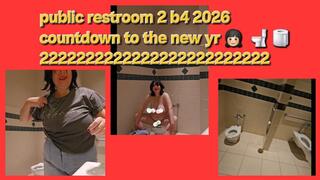Public Restroom 2 B4 2026 Seated Pee On Small Toilet After Store Was Closed