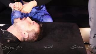 Goddess Beka and Tina - feet worship with Faith - original cam