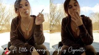 How Does This Cigarette Look with My Cleavage