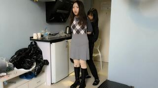 Boot Girl's first bondage experience(Chinese model QiSui)