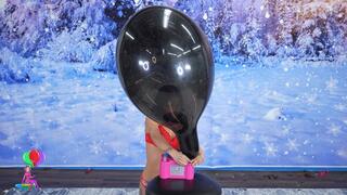 Nova's First Time Pump Popping a Variety of Balloons 4K (3840x2160)