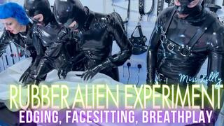 Full Rubber Aliens Gang Edging Experiment!