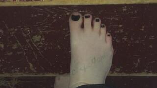 WALKING UP HARDWOOD STAIRS