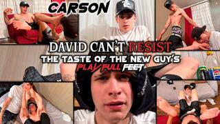 Carson - David Can't resist to taste the new guy playsfull twink feet !!