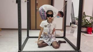 The chains, shackles, and collar were tightly fastened