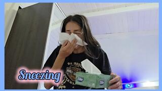 Trumpet nose + Sneezing