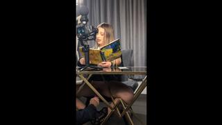 Sandy Little and her master - BTS and vibrating toy - part 1