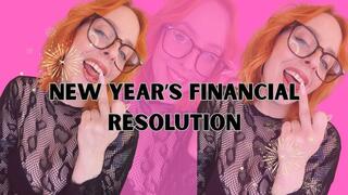NEW YEARS FINANCIAL RESOLUTION