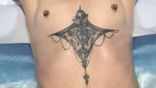 Smoking Alone in the Pool – Wet Skin & Naughty Flashes