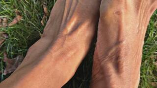 Winter Grounded - Bare Feet, Real Texture, Seasonal Calm