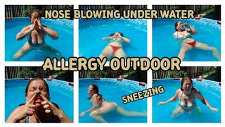 ALLERGY ATTACK - NOSE BLOWING UNDER WATER