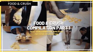 Food & Crush Compilation Part 1: Crush and Domination with Louise Marcada and Guests (1080 EN SUB) - Crush - Double Domination - Humiliation - Foot Fetish - Nylon Clothing