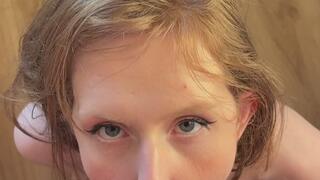 POV Blowjob with cum on tits