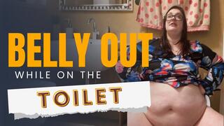 Belly Out while on the Toilet | BBW Plopping and Farting