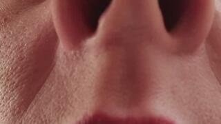 Playing with the nose, blowing snot and making balls that are thrown everywhere