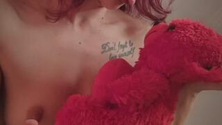 Blowing cigarette smoke directly in front of the plus