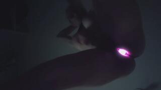 CyberPlugged Punk Ass Bimbo Rubs one out in the middle of the night