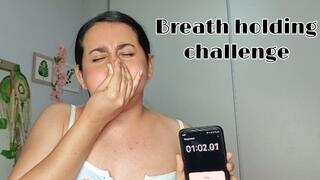 Breath holding in 3 different ways while puffing cheeks