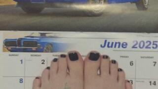 JUNE 2025 CALENDAR CAR FOOT FETISH