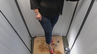 CC - The box , dirty old red shoes and cigarette