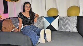Schoolgirl Rose JOI for pathetic looser while removing my nasty socks, smelly socks , sweaty socks , smelly shoes , stinky socks , dirty socks , stinky shoes , dirty shoes , sweaty shoes and countdown to cum humiliation , smelly feet , stinky feet ,