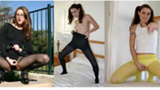 Jassie 18 Year Old Pantyhose with Jerk Off Encouragement FULL SHOOT Video! Get All 4 Scenes On One Video File! Hooters Girl! Tights Changing! Outdoors!