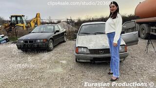 297 B- Jessy revs hard Opel Rekord pedal cam