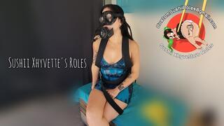 Sushii Xhyvette Does Latex Dressing In Heels With Goggles & SCUBA Reg - 4K