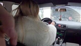 Auntie drives her nephew to school and causes chaos in high heels