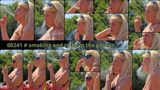 00241 # smoking and relax in the garden