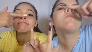 Piggy noses in Duo: This is fun!