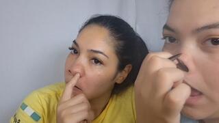 Pick your nose and pull out our snot, ultimate fun